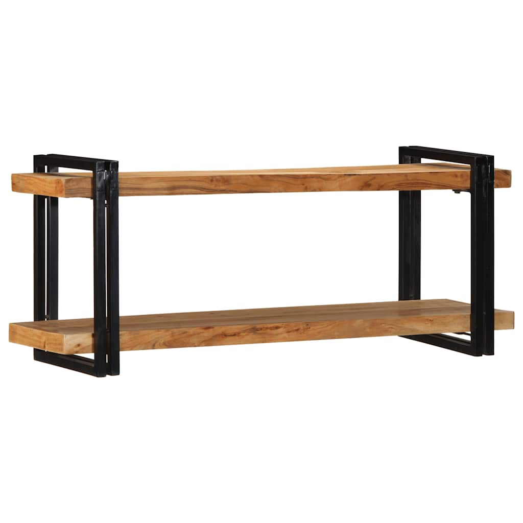 Wall Shelf 110x33x45 cm Solid Wood Acacia