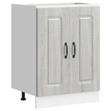 Sink Base Cabinet Kalmar Grey Sonoma 60x46x81.5 cm Engineered Wood