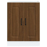 Sink Base Cabinet Kalmar Brown Oak 60x46x81.5 cm Engineered Wood