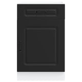 Kitchen Base Cabinet Kalmar Black Engineered Wood