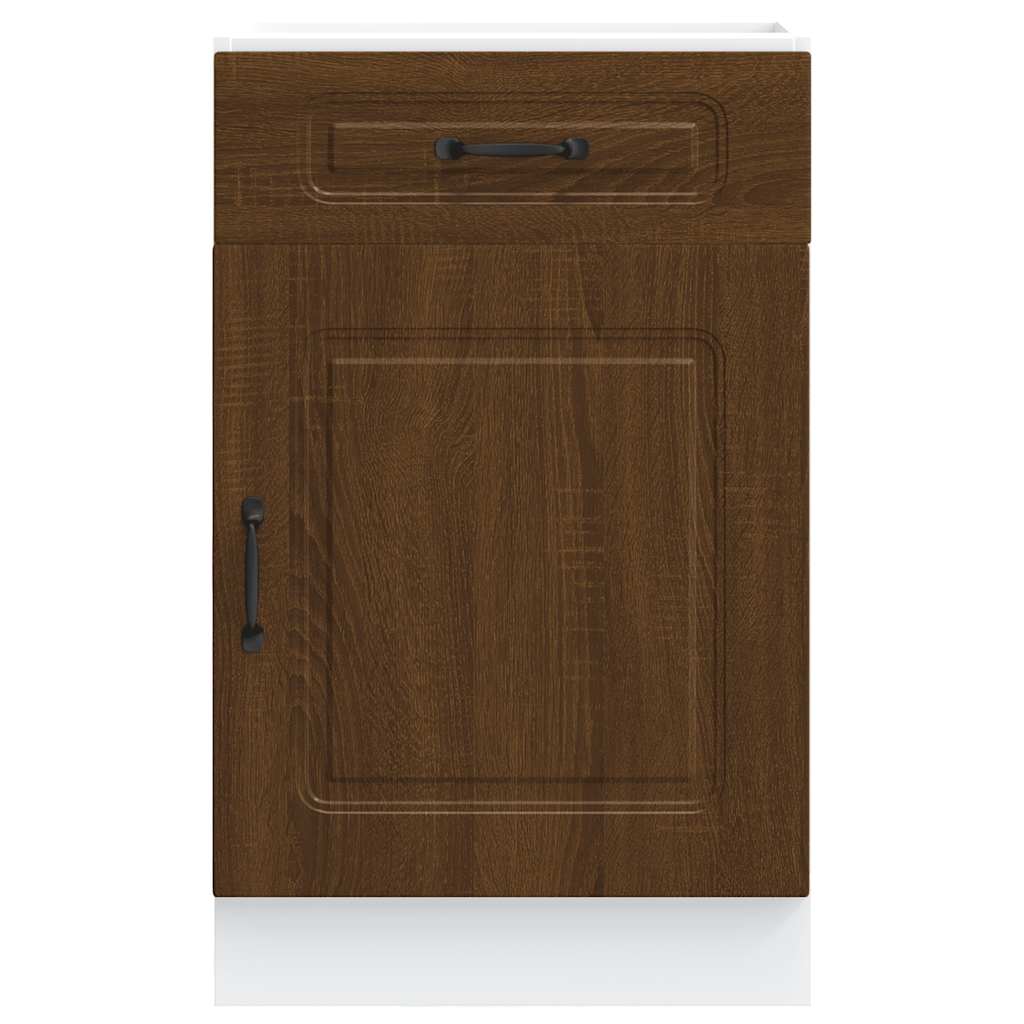 Kitchen Base Cabinet Kalmar Brown Oak Engineered Wood