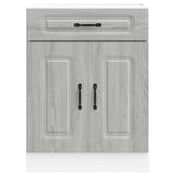 Kitchen Base Cabinet Kalmar Grey Sonoma Engineered Wood