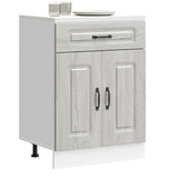 Kitchen Base Cabinet Kalmar Grey Sonoma Engineered Wood