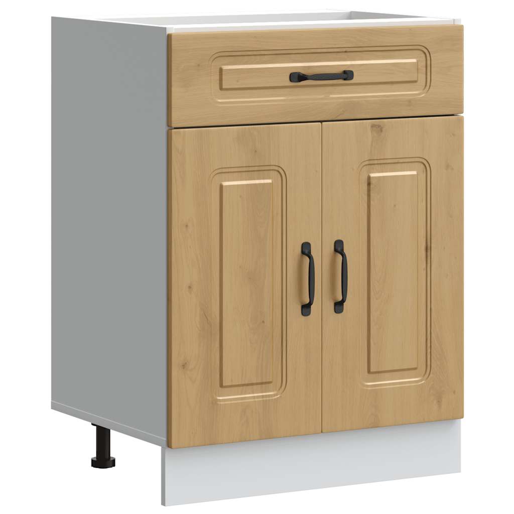 Kitchen Base Cabinet Kalmar Artisan Oak Engineered Wood