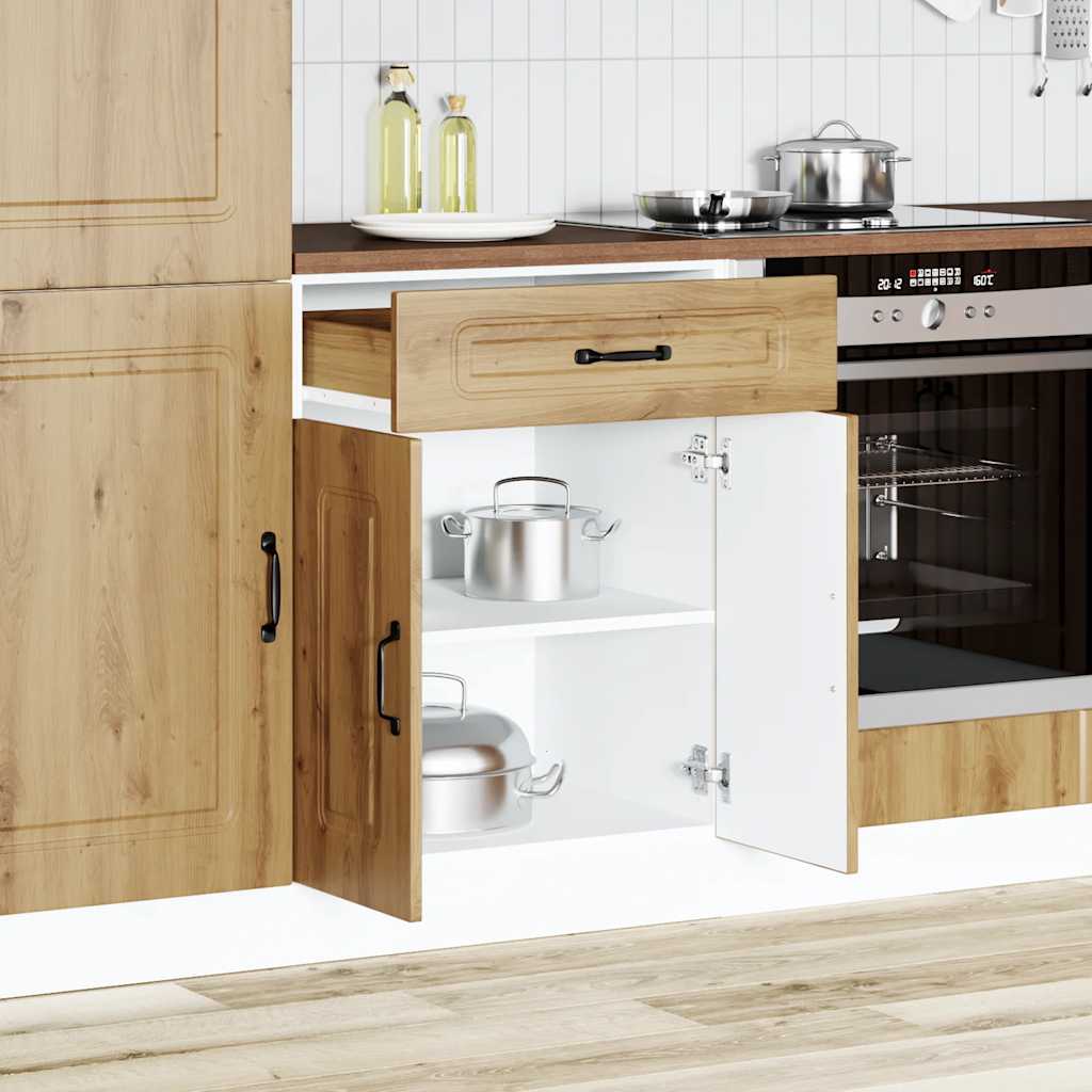 Kitchen Base Cabinet Kalmar Artisan Oak Engineered Wood