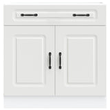 Kitchen Base Cabinet Kalmar White Engineered Wood