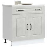 Kitchen Base Cabinet Kalmar Concrete Grey Engineered Wood