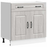 Kitchen Base Cabinet Kalmar Grey Sonoma Engineered Wood