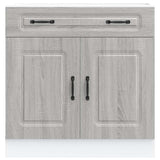 Kitchen Base Cabinet Kalmar Grey Sonoma Engineered Wood