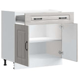 Kitchen Base Cabinet Kalmar Grey Sonoma Engineered Wood