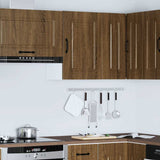 Kitchen Wall Cabinet Kalmar Brown Oak Engineered Wood