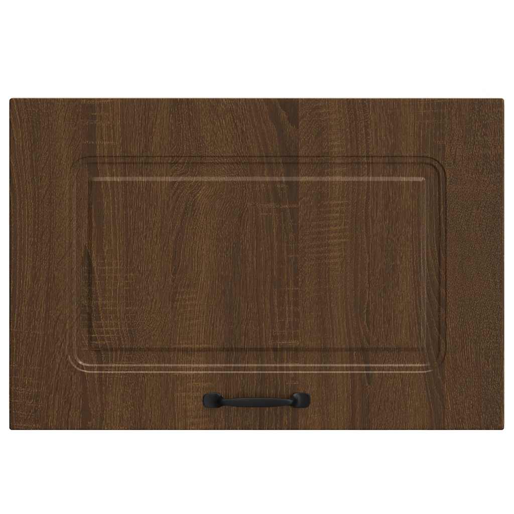 Kitchen Wall Cabinet Kalmar Brown Oak Engineered Wood