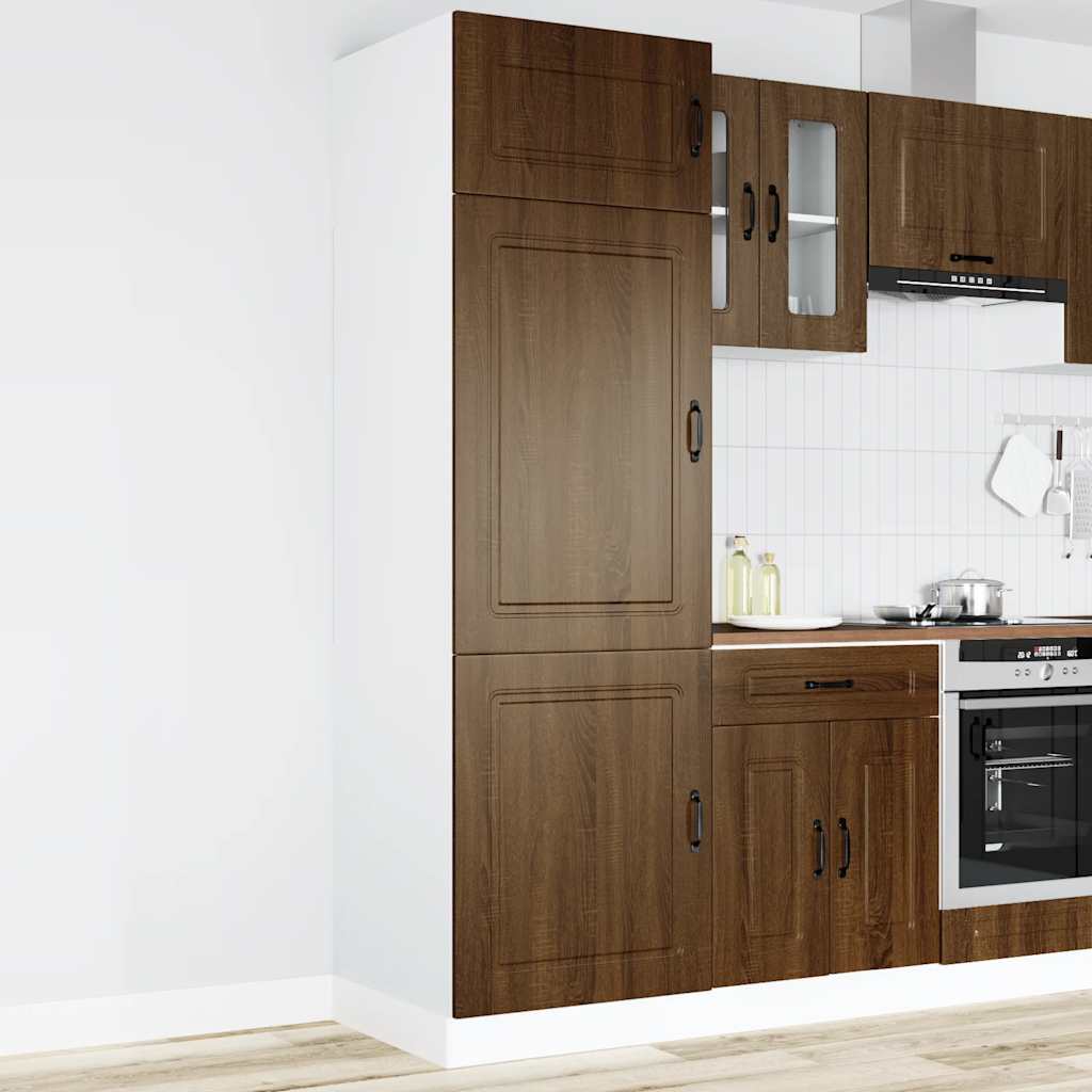 Kitchen Cupboard Kalmar Brown Oak Engineered Wood