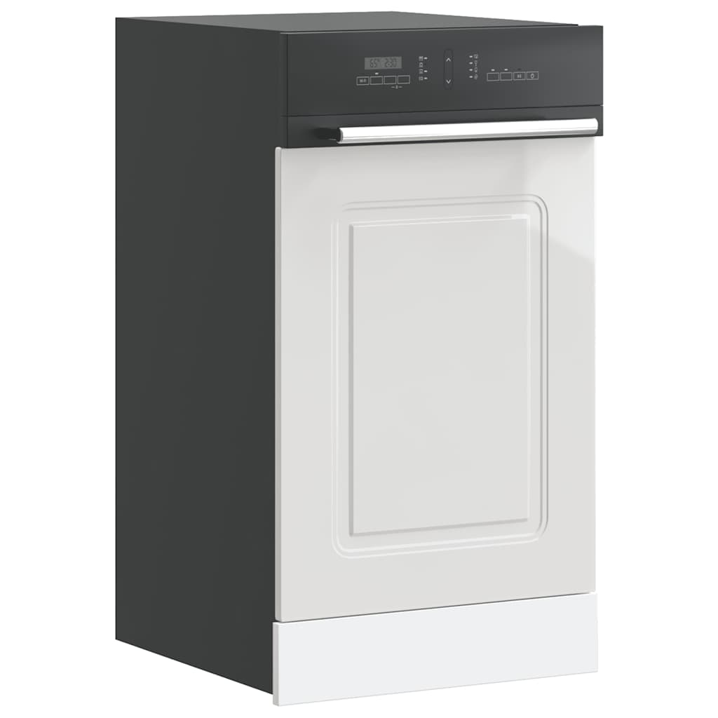 Dishwasher Panel Kalmar High Gloss White 45x1.5x67 cm Engineered Wood