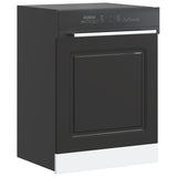 Dishwasher Panel Kalmar Black 60x1.5x67 cm Engineered Wood