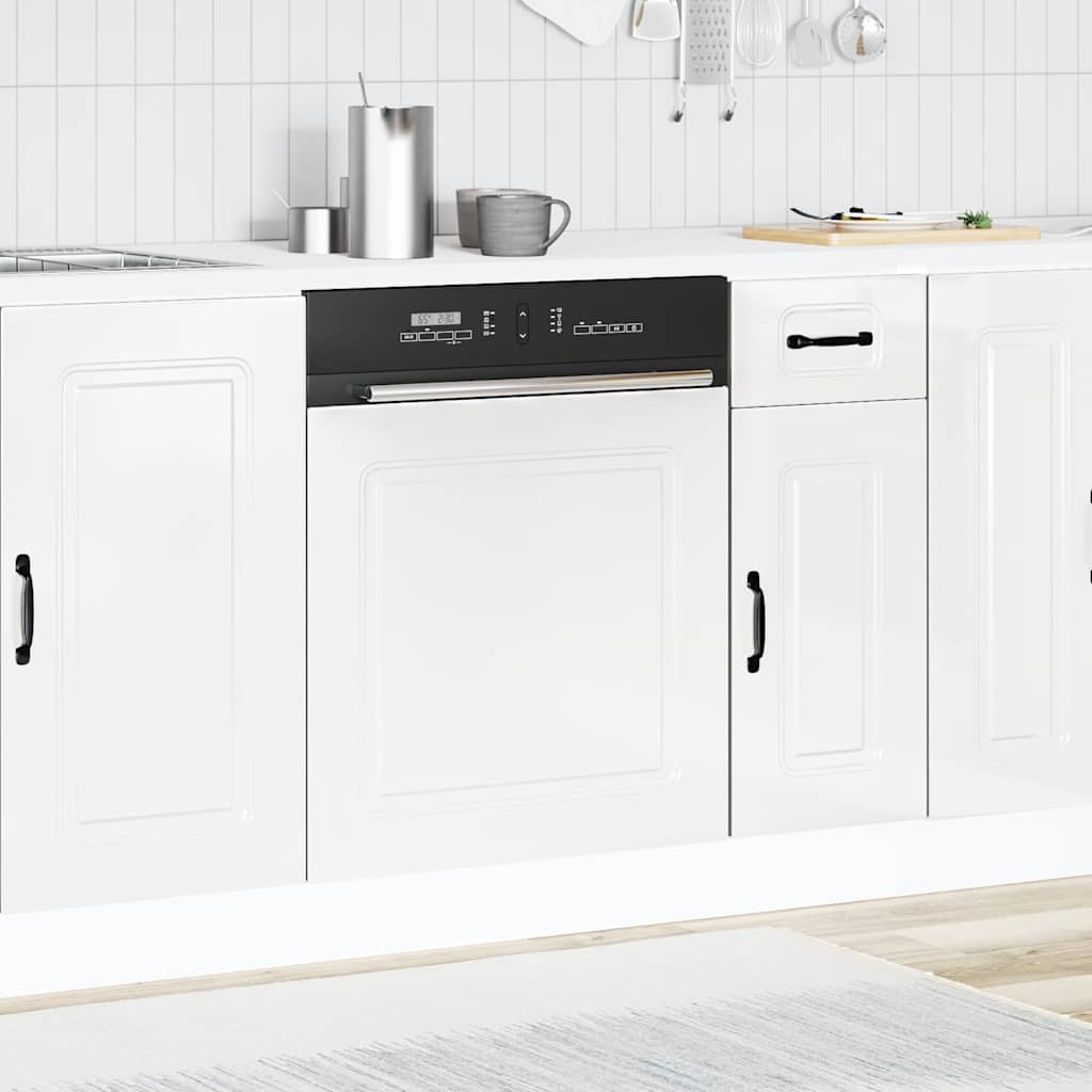 Dishwasher Panel Kalmar High Gloss White 60x1.5x67 cm Engineered Wood