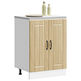 Sink Base Cabinet Lucca Sonoma Oak Engineered Wood