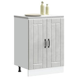 Sink Base Cabinet Lucca Concrete Grey Engineered Wood