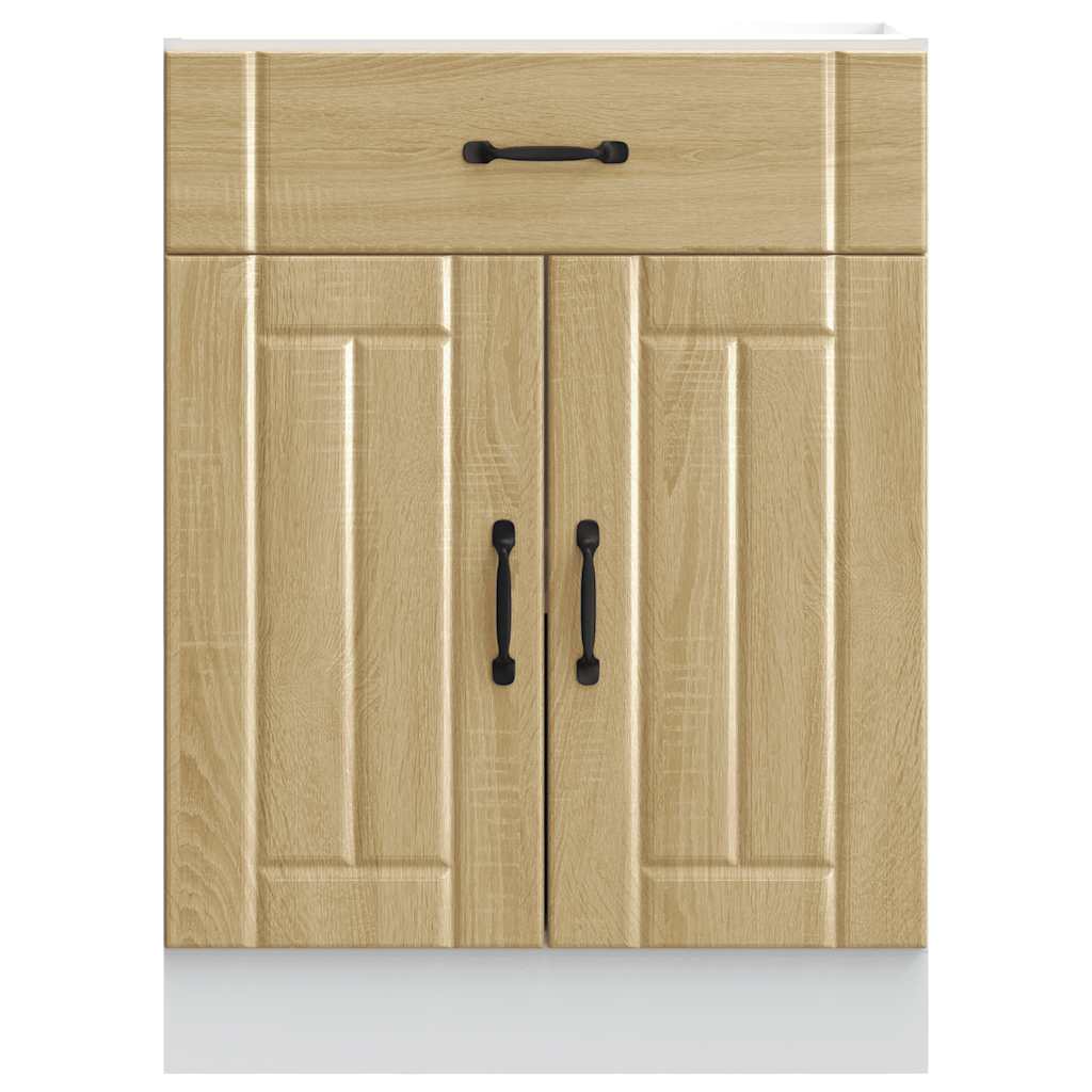 Kitchen Base Cabinet Lucca Sonoma Oak Engineered Wood