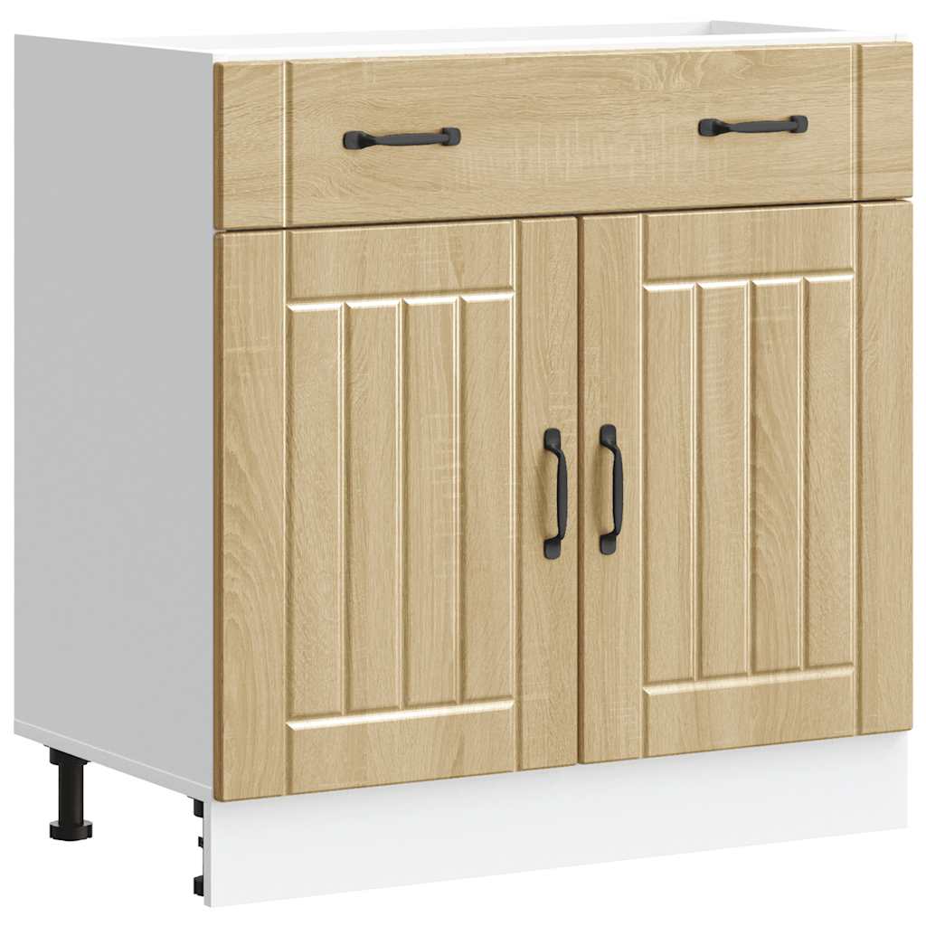 Kitchen Base Cabinet Lucca Sonoma Oak Engineered Wood