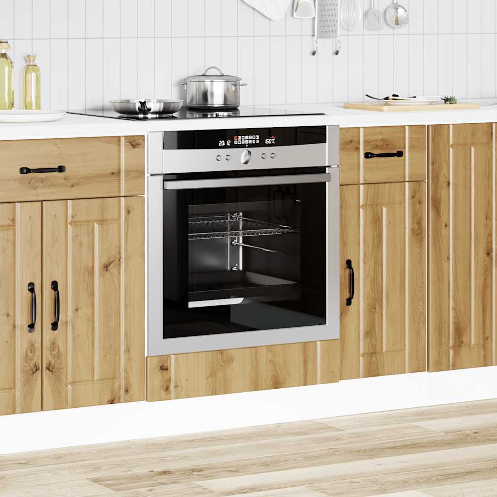 Oven Cabinet Lucca Artisan Oak Engineered Wood