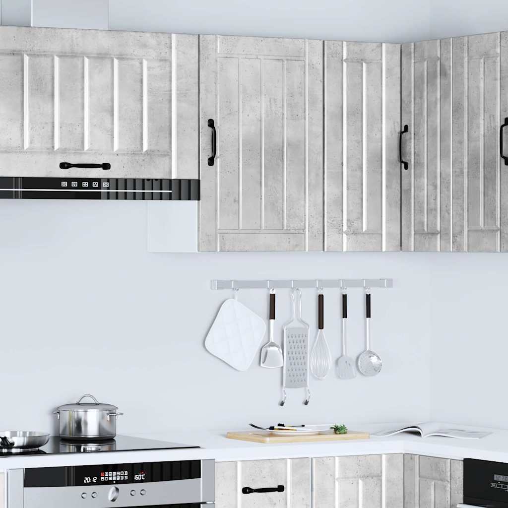 Kitchen Wall Cabinet Lucca Concrete Grey Engineered Wood