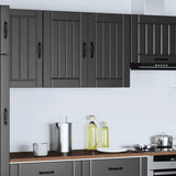 Kitchen Wall Cabinet Lucca Black Engineered Wood