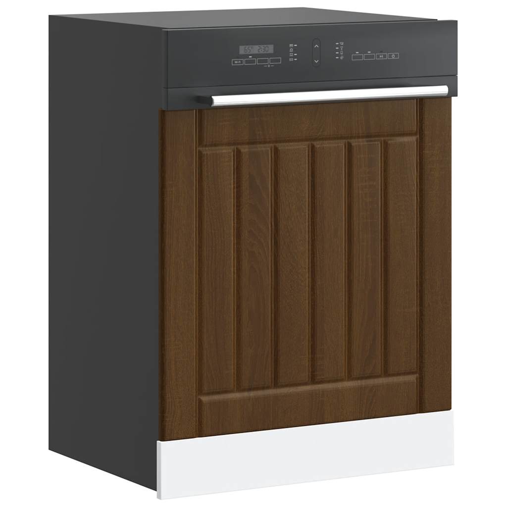 Dishwasher Panel Lucca Brown Oak Engineered Wood