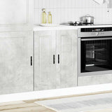 Kitchen Base Cabinet Porto Concrete Grey Engineered Wood