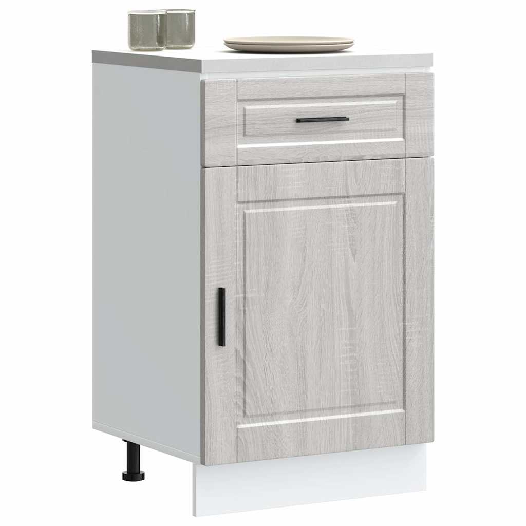 Kitchen Base Cabinet Porto Grey Sonoma Engineered Wood