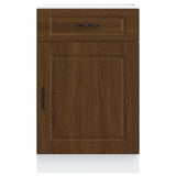 Kitchen Base Cabinet Porto Brown Oak Engineered Wood