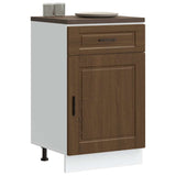 Kitchen Base Cabinet Porto Brown Oak Engineered Wood