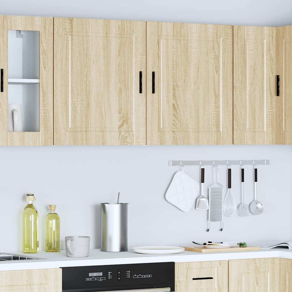 Kitchen Wall Cabinets 2 pcs Porto Sonoma Oak Engineered Wood