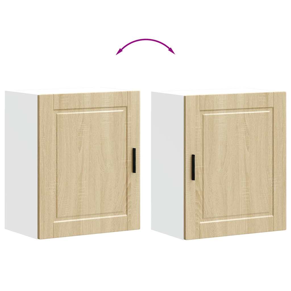 Kitchen Wall Cabinets 2 pcs Porto Sonoma Oak Engineered Wood