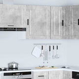 Kitchen Wall Cabinet Porto Concrete Grey Engineered Wood