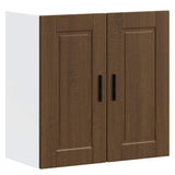 Kitchen Wall Cabinet Porto Brown Oak Engineered Wood