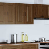 Kitchen Wall Cabinet Porto Brown Oak Engineered Wood