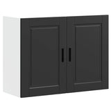 Kitchen Wall Cabinet Porto Black Engineered Wood