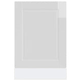 Dishwasher Panel Porto High Gloss White 45x1,5x67 cm Engineered Wood