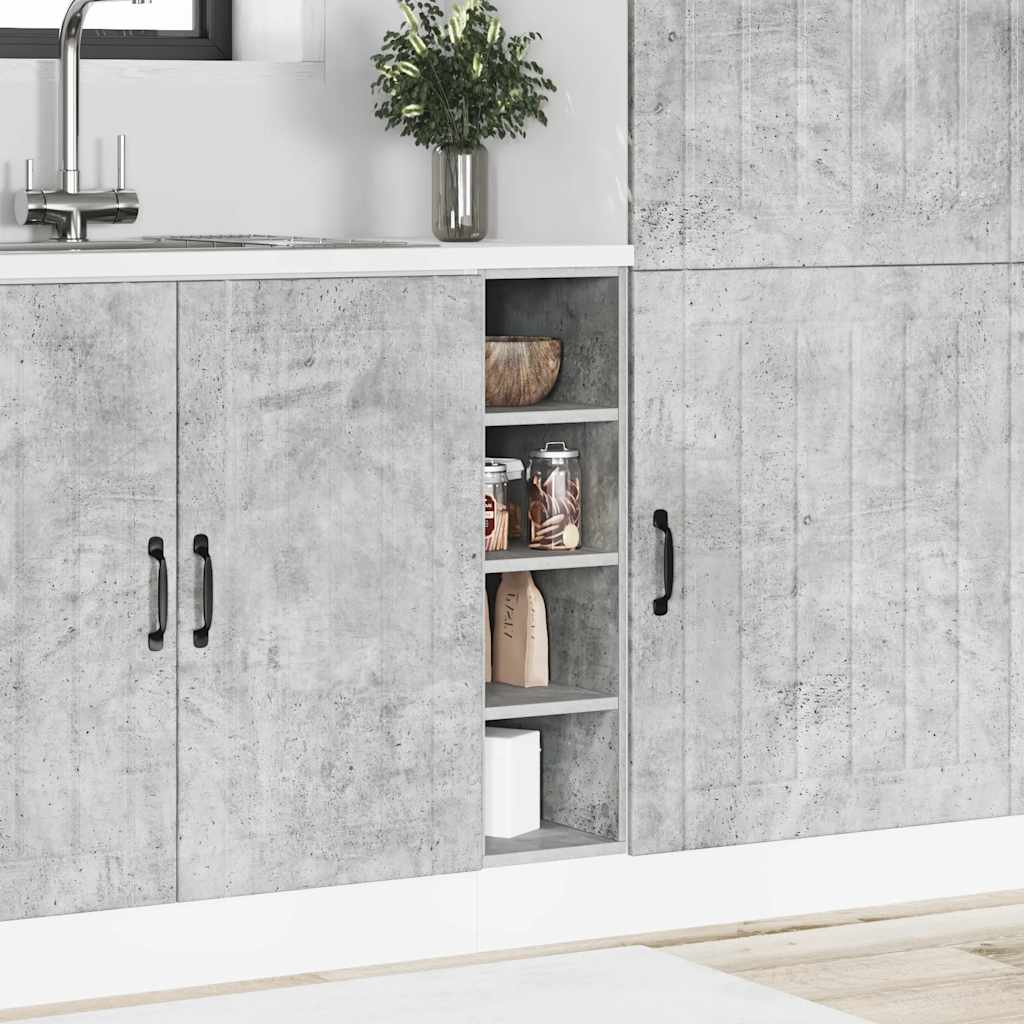 Bottom Cabinet Riga Concrete Grey 20x44.5x81.5 cm Engineered Wood