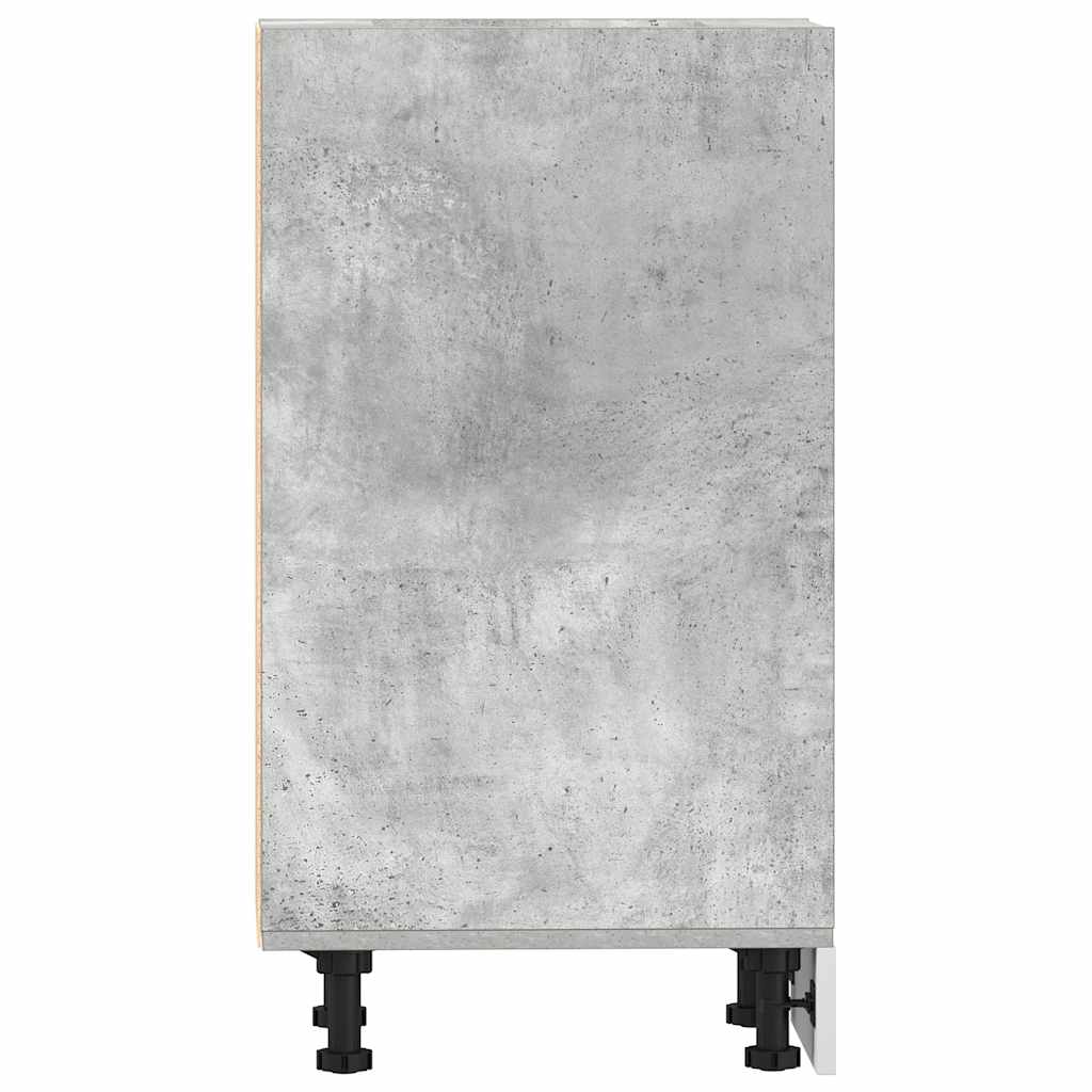 Bottom Cabinet Riga Concrete Grey 20x44.5x81.5 cm Engineered Wood