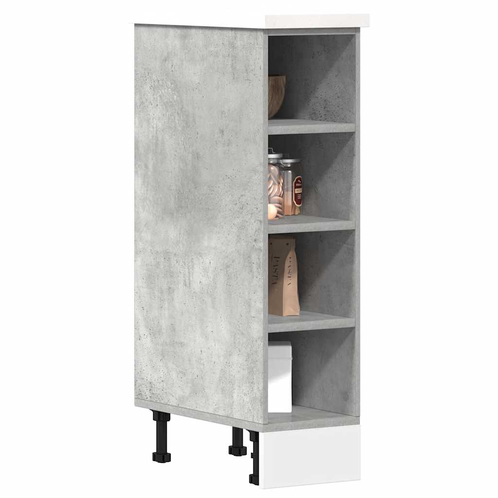 Bottom Cabinet Riga Concrete Grey 20x44.5x81.5 cm Engineered Wood