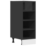 Bottom Cabinet Riga Black 30x44.5x81.5 cm Engineered Wood