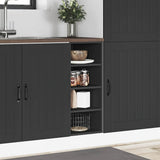 Bottom Cabinet Riga Black 30x44.5x81.5 cm Engineered Wood