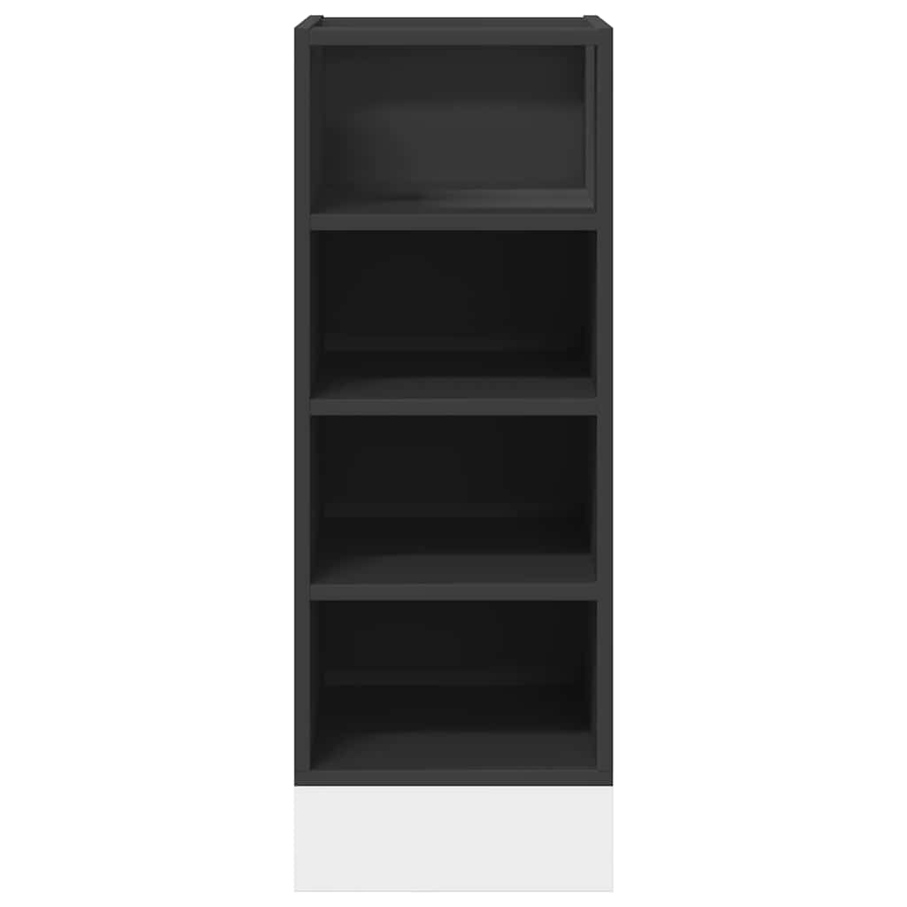 Bottom Cabinet Riga Black 30x44.5x81.5 cm Engineered Wood