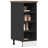 Bottom Cabinet Riga Black 30x44.5x81.5 cm Engineered Wood