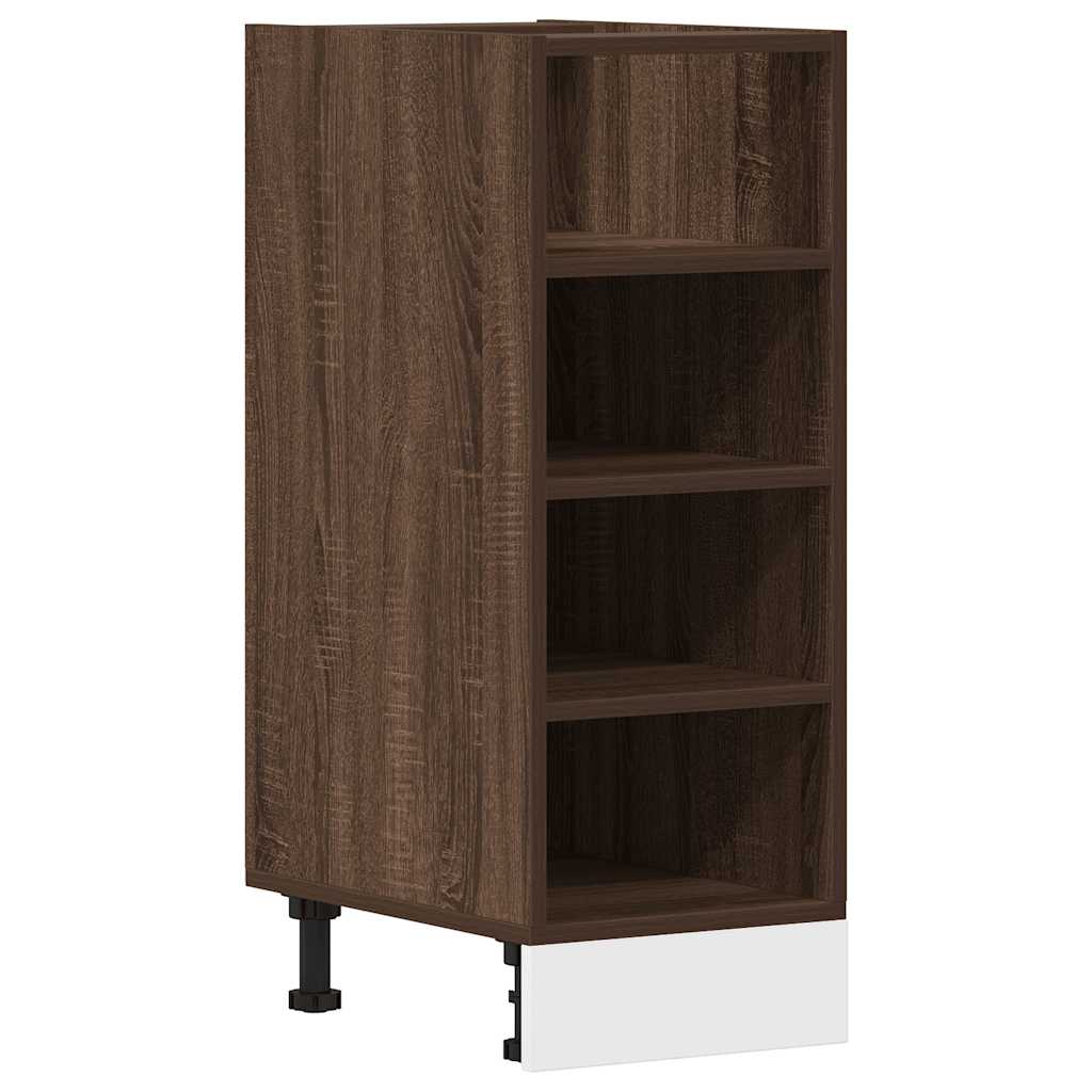 Bottom Cabinet Riga Brown Oak 30x44.5x81.5 cm Engineered Wood