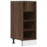 Bottom Cabinet Riga Brown Oak 30x44.5x81.5 cm Engineered Wood