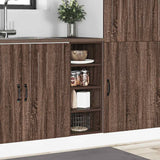 Bottom Cabinet Riga Brown Oak 30x44.5x81.5 cm Engineered Wood