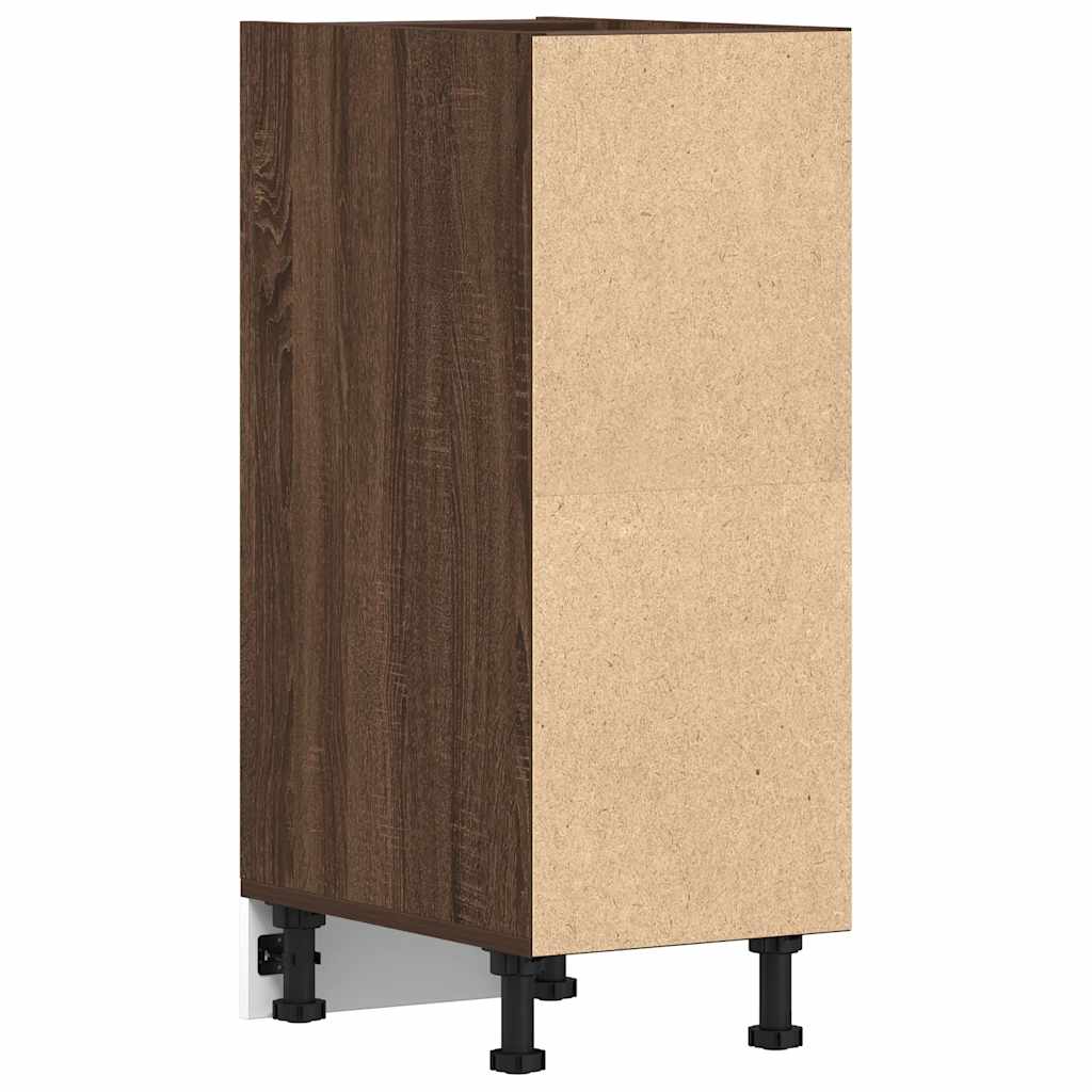 Bottom Cabinet Riga Brown Oak 30x44.5x81.5 cm Engineered Wood